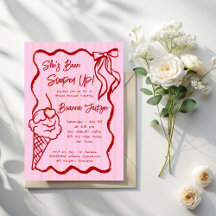She's been scooped up wavy border bridal shower