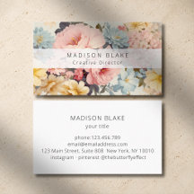Vintage Floral Business Collection