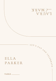 Elegant Modern Minimalist Boho Wedding Guest Place Table Number