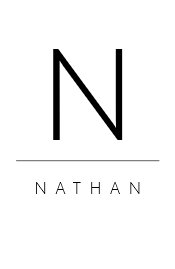 Modern Black & White Wedding Guest Place Card