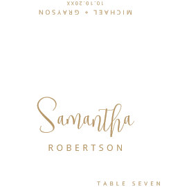 Modern Minimalist Simple Guest Name  Place Card