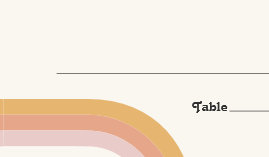 Modern Retro 70's Rainbow Flat Wedding Place Card