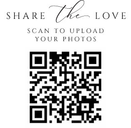 Small Elegant Share the Love Cards with QR Code