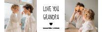 Modern Collage Photo Love You Grandpa Best Gift Espresso Cup