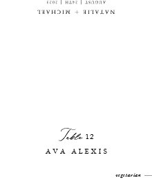 Wedding Place Cards With Meal Choice & Menu Option