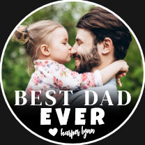 Best Dad Ever Custom Photo Father T-Shirt