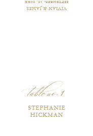 White Elegant Delicate Wedding Guest Place Card
