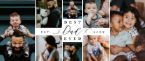 Best Dad Ever   Father's Day 8 Photo Collage Two-Tone Coffee Mug