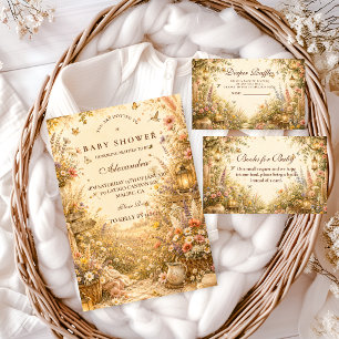 Whimsical Wildflower Boho Baby Shower Invitation