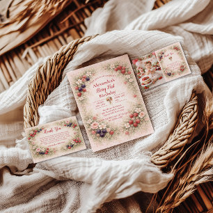 Little Berry Celebration 1st Birthday Invitation