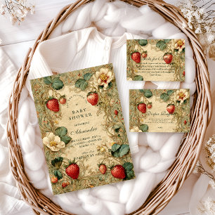 Strawberry Garden Cottagecore Diapper Raffle  Enclosure Card