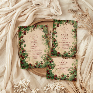 Rustic Ivy Romance Wedding Enclosure Card