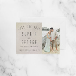 Modern Metallic Foil Wedding Invitations