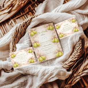 The Perfect Pair Pear Bridal Shower Invitation