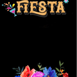 Colourful Watercolor Florals Fiesta Couples Shower Invitation