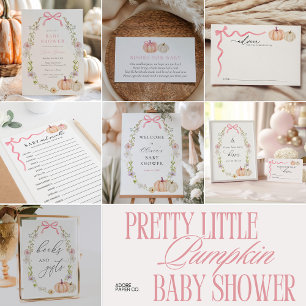 Pretty Little Pumpkin Diaper Raffle Card