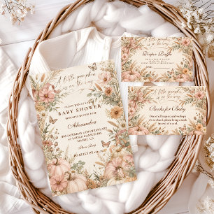 Wildflower Little Pumpkin Baby Shower Napkin