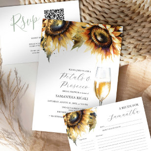 Budget Bridal Shower Invitation Sunflowers Flyer