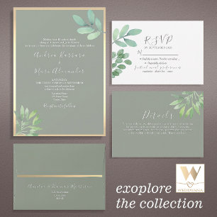 Sage Green Wedding Napkin