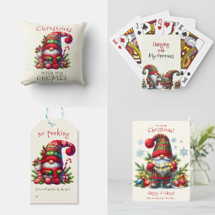 No Peeking Holiday Christmas Gnome Stickers