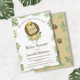 Cute Lion King Baby Shower Thank you Card