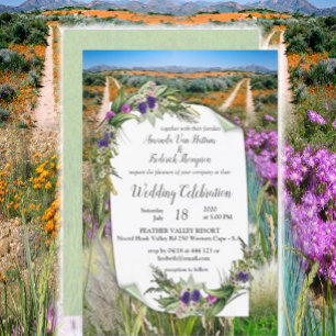 Wild Eco-friendly Grasses & Spring flowers Invitation