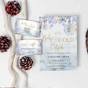 Baby it's cold outside baby shower invitation