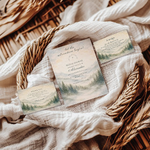 Let The Adventure Begin Bridal Shower Invitation