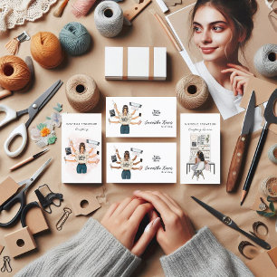 Crafting Queen Crafter QR Code Business Card