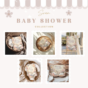 Swan Lake Garden Baby Shower Invitation