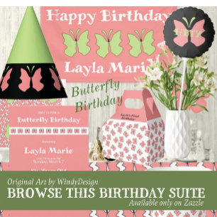 Butterfly Birthday Party Invitation