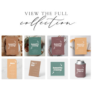 Pastel Mint Green Retro Groovy Wedding Favours Can Cooler