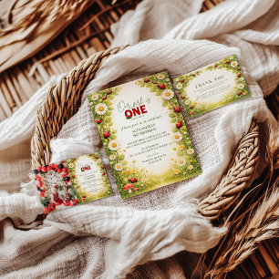 Little Meadow Lady Turns One Invitation