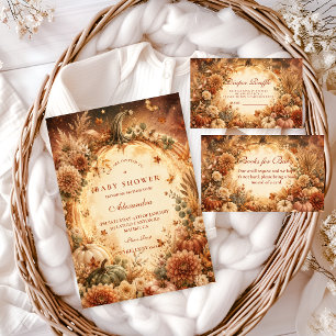 Elegant Boho Pumpkin Baby Shower Napkin