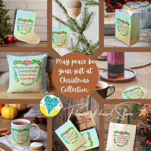 MAY PEACE BE YOUR GIFT AT CHRISTMAS  NAPKIN