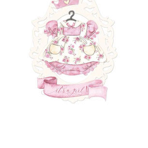 Royal Princess Crown Dress Baby Shower Invitation