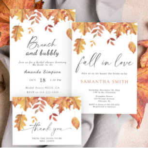 Brunch and bubbly bridal shower invitation