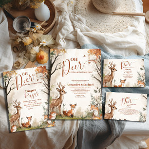 Woodland Oh Deer Theme Books for Baby Enclosure Card