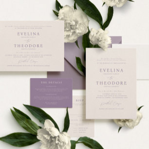 Parker Formal Landsape Wedding Invitation