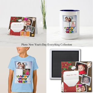 Happy New Year's Add Your Photos Postcard