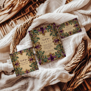 Vintage Masquerade Mardi Gras Elegance Invitation