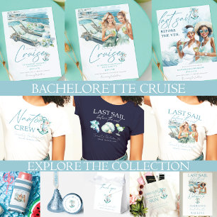 Cruise Bachelorette Personalised Last Sail Seltzer Can Cooler