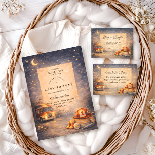 Night Sky Little Firefighter Baby Shower Napkin