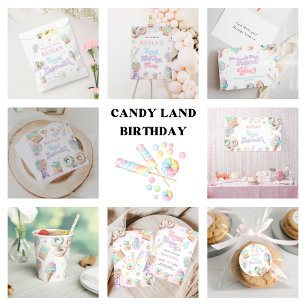 Sweet Sassy and SEVEN Pastel Ice Cream and Cake Invitation