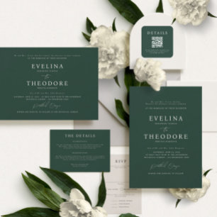 Parker Formal Portrait Wedding Invitation