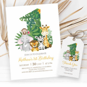 Wild One Baby 1st Birthday Jungle Safari T-shirt Baby Bodysuit