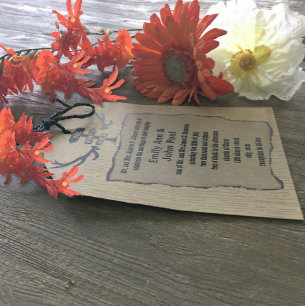 Rustic The Hunt Is Over Wedding shown on Kraft  Invitation