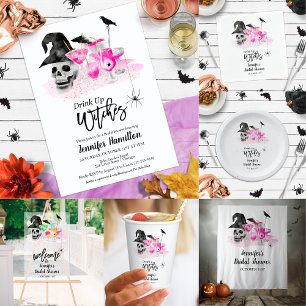 Drink Up Whitches Bridal Shower Budget Invitations