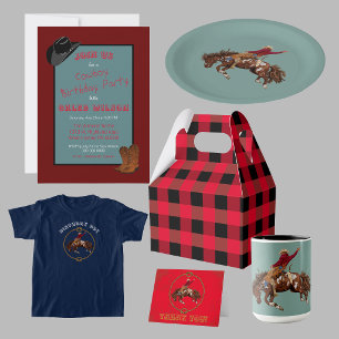 Silver spurs cowboy theme napkin