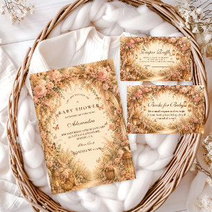 Whimsical Butterfly Boho Books for Baby Enclosure Card